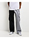 Pro Club Half And Half Black & Grey Heavyweight Cargo Sweatpants - Thumbnail image 1 of 8