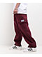 Pro Club Heavyweight Burgundy Cargo Sweatpants - Thumbnail image 3 of 7