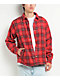 Pro Club Heavyweight Red Plaid Flannel Work Jacket - Thumbnail image 4 of 6