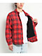 Pro Club Heavyweight Red Plaid Flannel Work Jacket - Thumbnail image 6 of 6