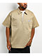 Pro Club Khaki Quarter Zip Work Shirt - Thumbnail image 4 of 4