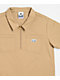 Pro Club Kids Khaki Woven Quarter Zip Work Shirt - Thumbnail image 1 of 2