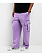 Pro Club Lavender Heavyweight Cargo Sweatpants - Thumbnail image 1 of 8