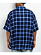 Pro Club Navy Plaid Button Up Shirt - Thumbnail image 2 of 3