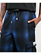 Pro Club Ombre Heavyweight Blue & Black Cargo Sweatpants - Thumbnail image 3 of 7