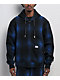 Pro Club Ombre Heavyweight Blue & Black Zip Hoodie - Thumbnail image 1 of 5