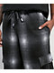Pro Club Ombre Heavyweight Grey & Black Cargo Sweatpants - Thumbnail image 3 of 7