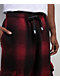 Pro Club Ombre Heavyweight Red & Black Cargo Sweatpants - Thumbnail image 3 of 6