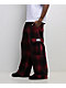 Pro Club Ombre Heavyweight Red & Black Cargo Sweatpants - Thumbnail image 5 of 6