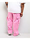 Pro Club Pink Heavyweight Cargo Sweatpants - Thumbnail image 4 of 8