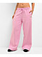 Pro Club Pink Wide Leg Sweatpants - Thumbnail image 1 of 4