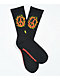 Psockadelic Flame Peace calcetines negros