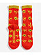 Psockadelic High Voltage Red Crew Socks - Thumbnail image 2 of 2