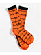 Psockadelic Keep Out Orange Crew Socks - Thumbnail image 1 of 2