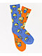 Psockadelic The Shrooms Orange & Blue Mismatched Crew Socks