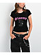 Punx N Kisses x Gloomy Bear Doomed Black Crop T-Shirt - Thumbnail image 3 of 5