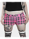 Punx N Kisses x Gloomy Bear Valerie Pink Plaid Shorts - Thumbnail image 3 of 9