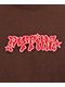Pythia Red Logo Brown T-Shirt - Thumbnail image 2 of 3