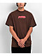 Pythia Red Logo Brown T-Shirt - Thumbnail image 1 of 3
