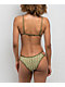Quiksilver Dylan Tile Green & White High Leg Bikini Bottom - Thumbnail image 2 of 4