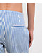Quiksilver Lizzie Stripe Blue & White Cargo Pants - Thumbnail image 5 of 5