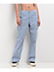 Quiksilver Lizzie Stripe Blue & White Cargo Pants - Thumbnail image 1 of 5