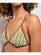 Quiksilver Lowers Tile Green & White Triangle Bikini Top - Thumbnail image 3 of 9