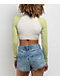 Quiksilver Lowers Tile Green & White Triangle Bikini Top - Thumbnail image 8 of 9