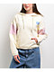 Quiksilver Wave Check Off White French Terry Boxy Hoodie - Thumbnail image 1 of 3