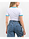 RIPNDIP Blonded White & Blue Crop Ringer T-Shirt - Thumbnail image 2 of 3