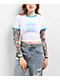 RIPNDIP Blonded White & Blue Crop Ringer T-Shirt - Thumbnail image 1 of 3