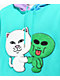 RIPNDIP Buddy System Colorblock Teal Hoodie - Thumbnail image 3 of 4
