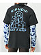 RIPNDIP Get A Grip Black & Tie Dye Layered Long Sleeve T-Shirt - Thumbnail image 1 of 3