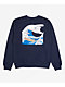 RIPNDIP Great Wave Navy Blue Crewneck Sweatshirt