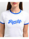 RIPNDIP Los White & Blue Crop Ringer T-Shirt - Thumbnail image 3 of 3