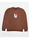 RIPNDIP Nermhol Brown Embroidered Crewneck