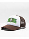 RIPNDIP Skull Face Brown & White Trucker Hat - Thumbnail image 1 of 4