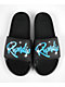RIPNDIP Sprinkles Airbrush Logo Black Slide Sandals
