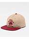 RVCA Sky Cat Red & Khaki Snapback Hat - Thumbnail image 1 of 3