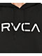 RVCA Sudadera con capucha negra grande