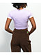Ragged Priest Checkered Purple & Yellow Crop T-Shirt