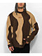 Ragged Priest Culprit Wave Brown Knit Sweater - Thumbnail image 1 of 3
