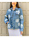 Ragged Priest Dropout Daisy Bleach Blue Denim Jacket - Thumbnail image 2 of 4