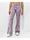 Ragged Priest Flower Power Purple Flare Pants - Thumbnail image 1 of 7