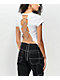 Ragged Priest Spaced Chain Back White Crop Top - Thumbnail image 1 of 4