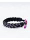 Rastaclat Dark Matter Black & Magenta Braided Bracelet