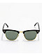 Ray-Ban Clubmaster Black & Gold Polarized Sunglasses