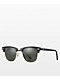 Ray-Ban Clubmaster Black & Gold Polarized Sunglasses