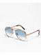 Ray-Ban ORB3691 New Aviator Rose Gold Sunglasses - Thumbnail image 1 of 2