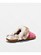 Realtree EDGE Colors Camp Scuff Pink Faux Fur Slippers - Thumbnail image 2 of 4